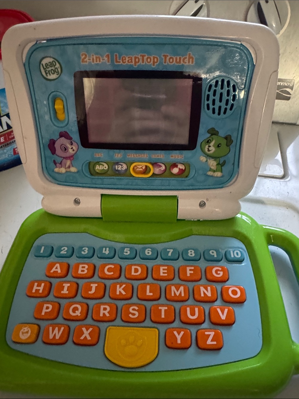 LeapFrog 2-in-1 LeapTop Touch Kids Learning Laptop - Green/Blue
